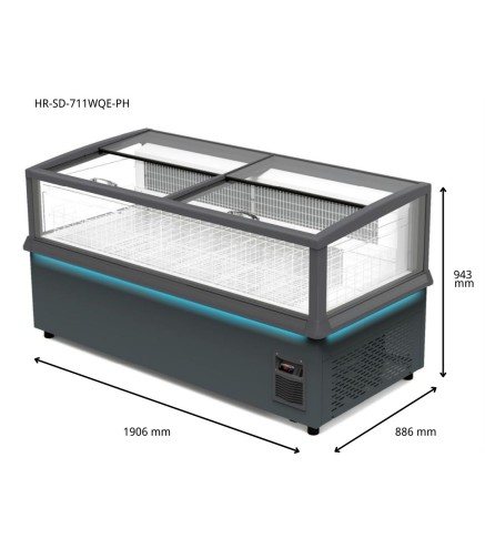 Congelador horizontal 711L 1,90 x 0,88 x 0,94 m -18/-22ºC