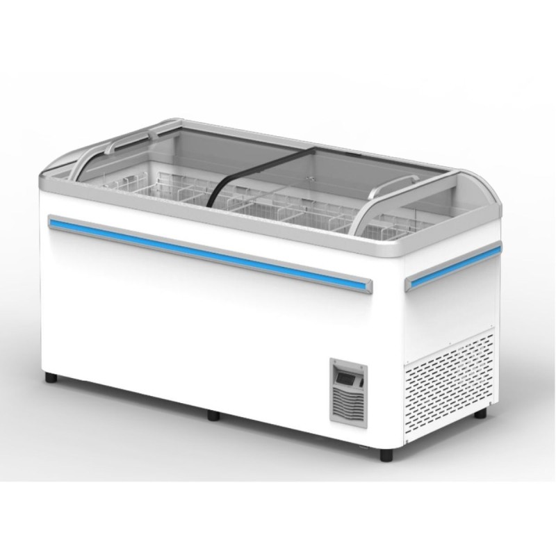 Congelador horizontal industrial 710L - 1,84 × 0,79 × 0,86 m -18 °C/-22 °C Congelador horizontal industrial 710L - 1,84 × 0,79 × 0,86 m -18 °C/-22 °C
