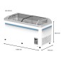 Congelador horizontal industrial 710L - 1,84 × 0,79 × 0,86 m -18 °C/-22 °C Congelador horizontal industrial 710L - 1,84 × 0,79 × 0,86 m -18 °C/-22 °C