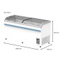 Congelador horizontal industrial 818L - 2,08 x 0,79 x 0,86 m -18 °C/-22 °C
