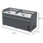Congelador horizontal industrial 818L - 2,08 x 0,79 x 0,86 m - 18 °C/22 °C Congelador horizontal industrial 818L - 2,08 x 0,79 x 0,86 m - 18 °C/22 °C