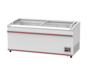 Congelador horizontal industrial 851L  2.08 × 0.79 × 0.9 m -18 °C/-22 °C