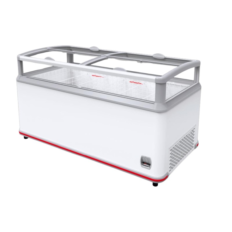 Congelador horizontal industrial 1009L 1,98 × 1,02 × 0,88 m -18 °C/-22 °C Congelador horizontal industrial 1009L 1,98 × 1,02 × 0,88 m -18 °C/-22 °C
