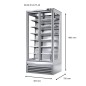 Armario caliente de cristal 680L 0,96 × 0,7 × 1,99 m 45 °C/65 °C Armario caliente de cristal 680L 0,96 × 0,7 × 1,99 m 45 °C/65 °C