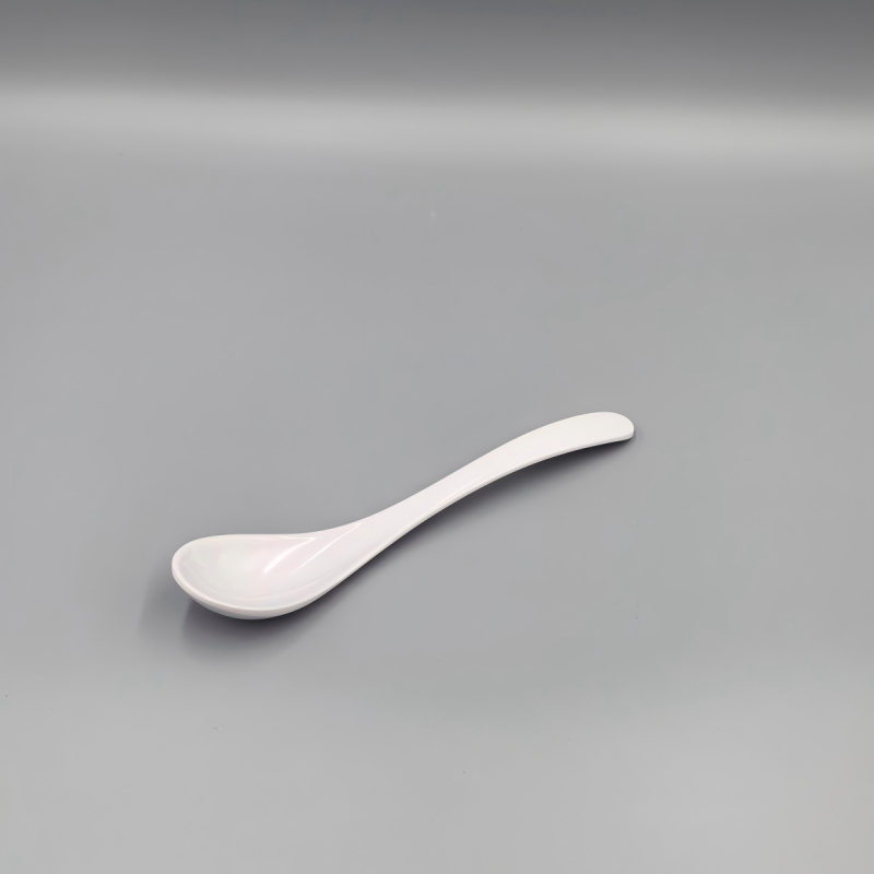 Cuchara de melamina blanca 21 x 4,3 cm Cuchara de melamina blanca 21 x 4,3 cm