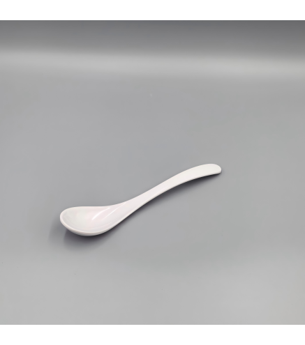 Cuchara de melamina blanca 21 x 4,3 cm