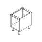 Bastidor abierto inox 0,4 x 0,5 x 0,64 cm