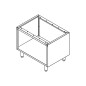 Bastidor abierto inox 0,8 x 0,55 x 0,64 m Bastidor abierto inox 0,8 x 0,55 x 0,64 m