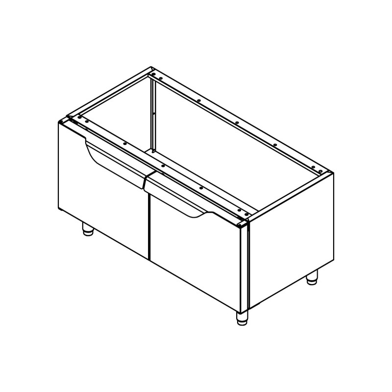 Bastidor abierto inox 1,2 x 0,55 x 0,64 m Bastidor abierto inox 1,2 x 0,55 x 0,64 m