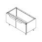Bastidor abierto inox 1,2 x 0,55 x 0,64 m Bastidor abierto inox 1,2 x 0,55 x 0,64 m