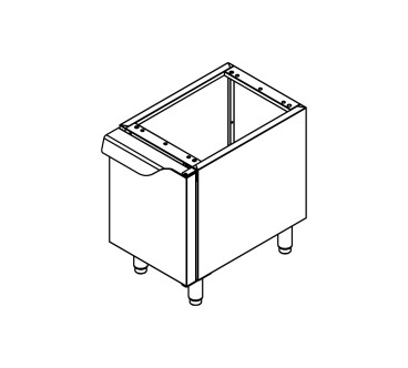 Bastidor abierto inox 0,4 x 0,65 x 0,64 m