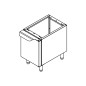 Bastidor abierto inox 0,4 x 0,65 x 0,64 m Bastidor abierto inox 0,4 x 0,65 x 0,64 m