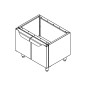 Bastidor abierto inox 0,8 x 0,65 x 0,64 m Bastidor abierto inox 0,8 x 0,65 x 0,64 m