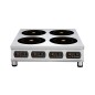 Cocina inducción portátil 4 fuegos 78 x 81 x 15 cm 12 kW Cocina inducción portátil 4 fuegos 78 x 81 x 15 cm 12 kW