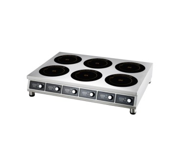 Cocina inducción portátil 6 Fuegos 21 kW 103 x 73 x 15 cm