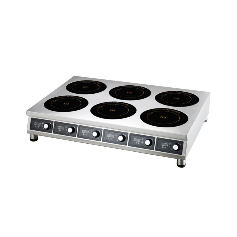 Cocina inducción portátil 6 Fuegos 21 kW 103 x 73 x 15 cm