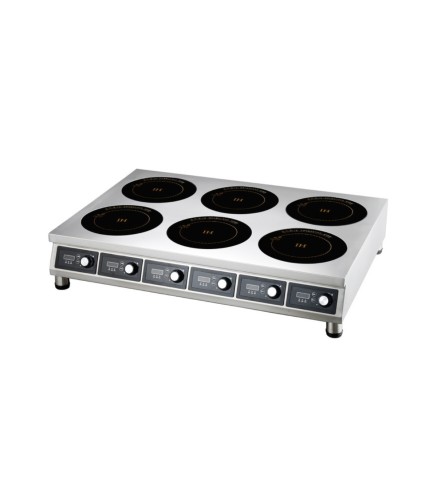 Cocina inducción portátil 6 Fuegos 21 kW 103 x 73 x 15 cm