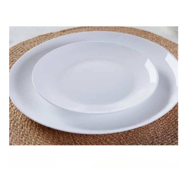 Plato llano blanco 26,7 x 1,9 cm