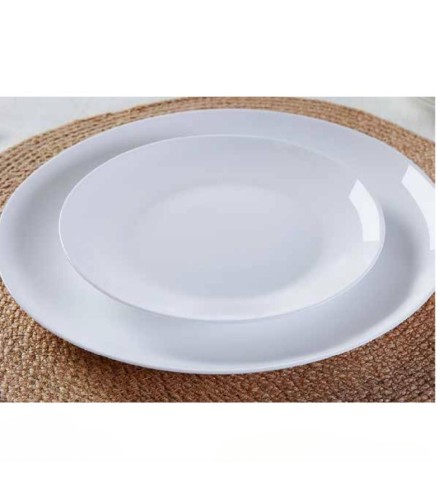 Plato llano blanco 26,7 x 1,9 cm