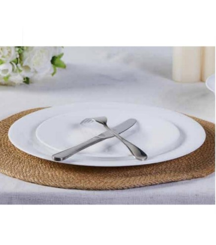 Plato llano blanco 25,4 x 1,6 cm