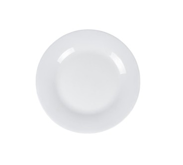 Plato llano blanco 25,4 x 1,6 cm
