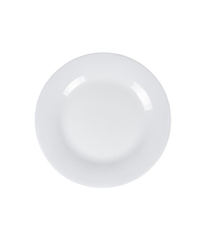 Plato llano blanco 25,4 x 1,6 cm