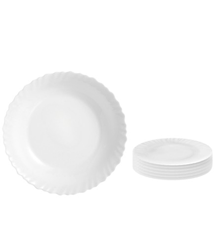 Plato llano blanco 24 x 2,8 cm