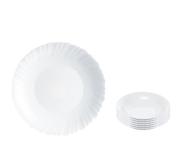 Plato hondo blanco 24,1 x 4 cm
