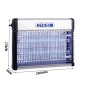 Lámpara matamosquitos electrónica 26x 27 cm 14W 220-230V Lámpara matamosquitos electrónica 26x 27 cm 14W 220-230V