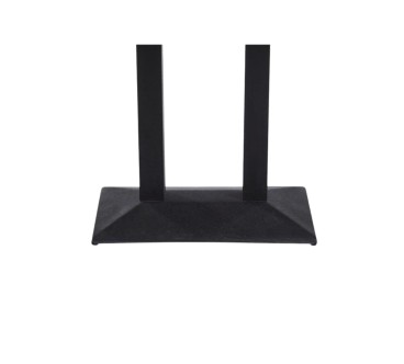 Soporte doble de mesa para comedor negro