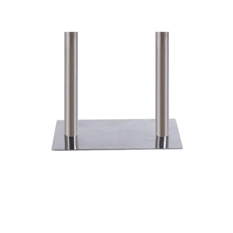 Soporte doble de mesa en acero inoxidable Soporte doble de mesa en acero inoxidable