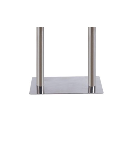 Soporte doble de mesa en acero inoxidable