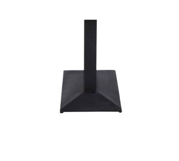 Soporte de una pata para mesa de comedor negro