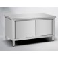 Mesa de Trabajo con Puertas Correderas Doble Paso 180 x 80 x 85 cm (Desmontable) Mesa de Trabajo con Puertas Correderas Doble Paso 180 x 80 x 85 cm (Desmontable)
