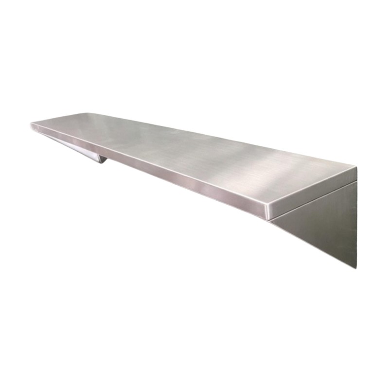Estante de Pared en Acero Inoxidable 90 x 30 cm Estante de Pared en Acero Inoxidable 90 x 30 cm