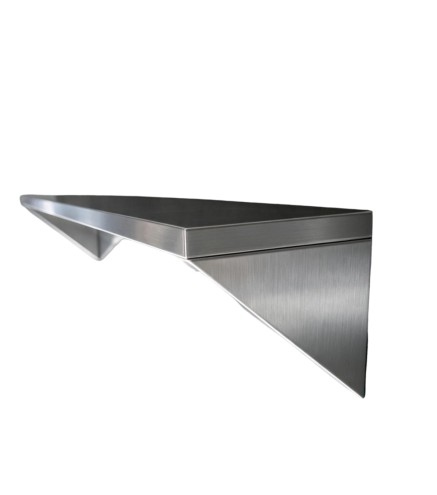 Estante de pared en acero inoxidable 120 x 30 cm