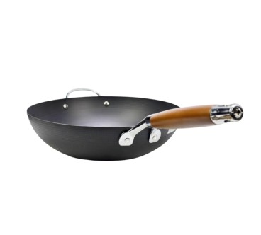 Sartén Honda Profesional de 32 cm para Inducción y Fuego Directo (Sin Tapa)