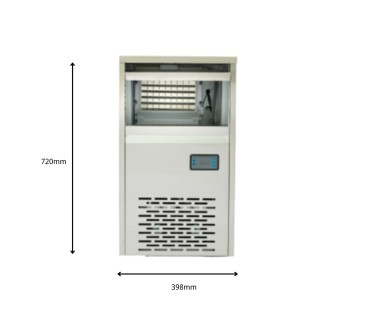 Máquina de hielo cuadrado Iindustrial 39 × 54,5 × 72 cm 50 kg/24h R290