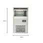 Máquina de hielo cuadrado Iindustrial 39 × 54,5 × 72 cm 50 kg/24h R290