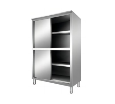 Gabinete de Almacenamiento en Acero Inoxidable de 4 Puertas 1 × 0,60 × 1,80 m