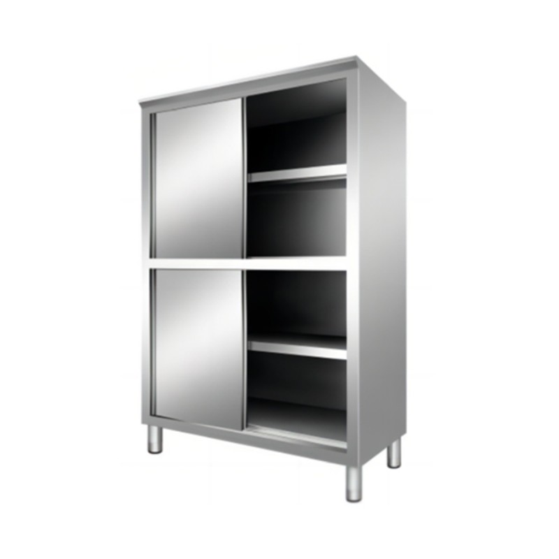 Gabinete de Almacenamiento en Acero Inoxidable de 4 Puertas 1 × 0,60 × 1,80 m Gabinete de Almacenamiento en Acero Inoxidable de 4 Puertas 1 × 0,60 × 1,80 m