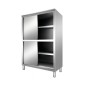 Gabinete de Almacenamiento en Acero Inoxidable de 4 Puertas 1 × 0,60 × 1,80 m Gabinete de Almacenamiento en Acero Inoxidable de 4 Puertas 1 × 0,60 × 1,80 m