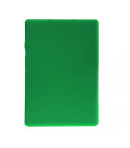 Tabla de cortar de polietileno verde 48 x 33 x 2 cm