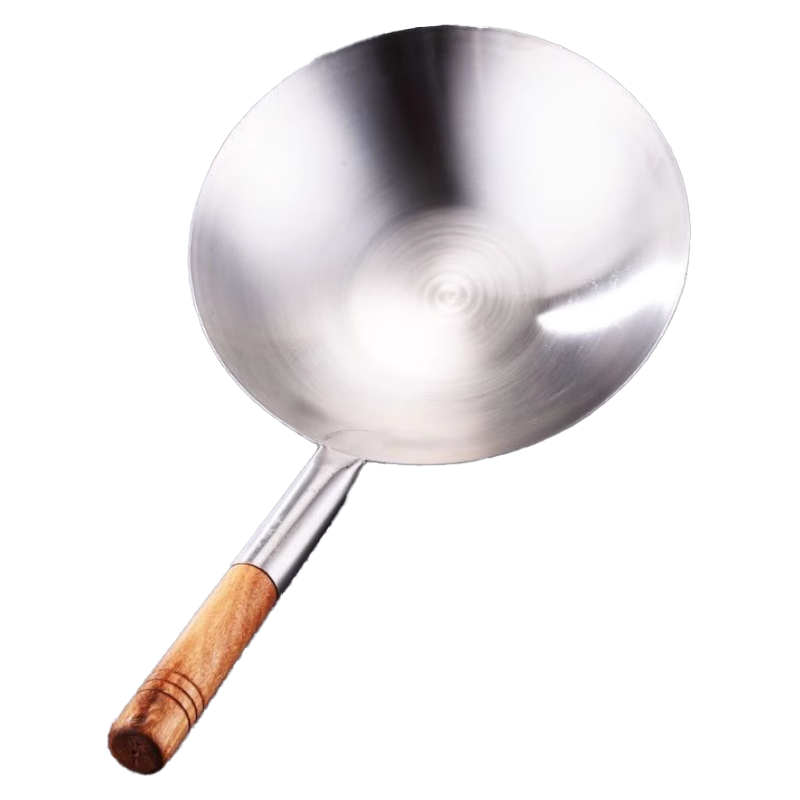 Sartén Wok de acero inoxidable 46,6 cm Sartén Wok de acero inoxidable 46,6 cm