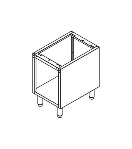 Bastidor abierto inox 0,8 x 0,55 x 0,64 m