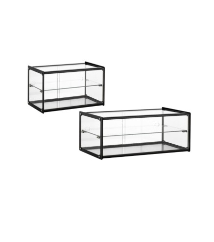 Vitrina expositora de cristal de sobremesa 71L 0,92 × 0,33 × 0,31 m