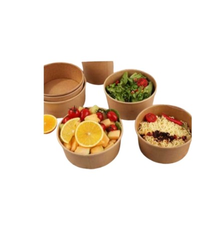 Ensaladera de Cartón 500 ml con Tapa PET (Caja 200 uds)