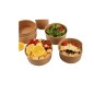 Ensaladera de Cartón 500 ml con Tapa PET (Caja 200 uds) Ensaladera de Cartón 500 ml con Tapa PET (Caja 200 uds)