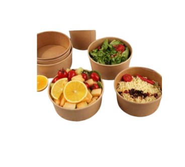 Ensaladera de cartón 1300ml con tapa PET (Pack 300 ud)