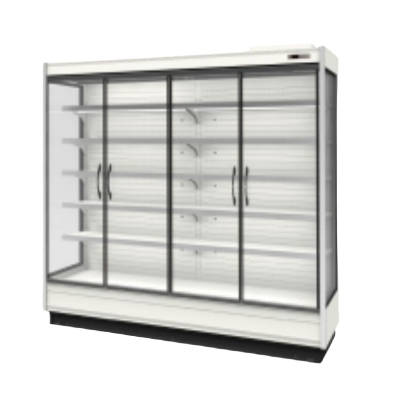 Vitrina refrigerada con puertas de cristal 2,5 x 0,76 x 2,2 m 2030L -1/5ºC Vitrina refrigerada con puertas de cristal 2,5 x 0,76 x 2,2 m 2030L -1/5ºC